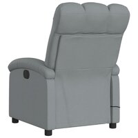 Massagestoel met lichtgrijze stof 6