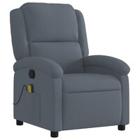 Massagestoel in donkergrijs fluweel 3