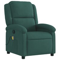Massagestoel in donkergroen fluweel 3