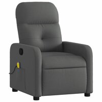Massagestoel in donkergrijze stof 3