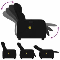 Massagestoel met zwarte stof 5