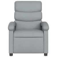 Massagestoel verstelbaar stof lichtgrijs 5