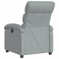 Massagestoel verstelbaar stof lichtgrijs 7