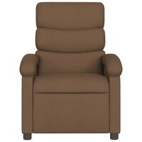 Massagestoel verstelbaar stof bruin 4