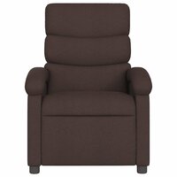 Massagestoel verstelbaar stof donkerbruin 4