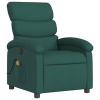 Massagestoel verstelbaar stof donkergroen 4