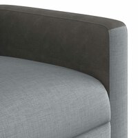 Massagestoel verstelbaar stof lichtgrijs 9