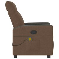 Massagestoel verstelbaar stof bruin 4