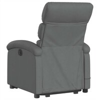 Sta-op-massagestoel verstelbaar stof donkergrijs 5