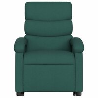 Sta-op-massagestoel verstelbaar stof donkergroen 9