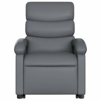 Sta-op-massagestoel elektrisch kunstleer grijs 9
