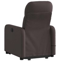 Sta-op-massagestoel verstelbaar stof donkerbruin 5