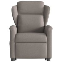 Sta-op-massagestoel verstelbaar stof taupe 5