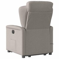 Sta-op-massagestoel verstelbaar stof taupe 7
