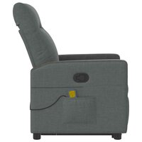 Sta-op-massagestoel verstelbaar stof donkergrijs 6