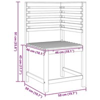 Tuinstoel Bruin 50 x 50 x 91cm Massief acaciahout 9