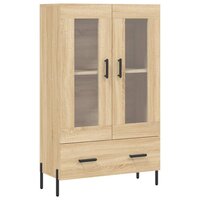 Hoge kast 69,5x31x115 cm bewerkt hout sonoma eikenkleurig 2