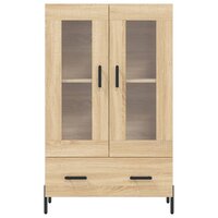 Hoge kast 69,5x31x115 cm bewerkt hout sonoma eikenkleurig 6