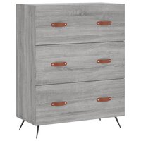 Ladekast 69,5x34x90 cm bewerkt hout grijs sonoma 2