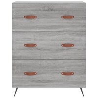 Ladekast 69,5x34x90 cm bewerkt hout grijs sonoma 5