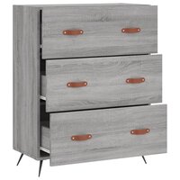 Ladekast 69,5x34x90 cm bewerkt hout grijs sonoma 6