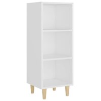 Dressoir 34,5x32,5x90 cm bewerkt hout wit 2