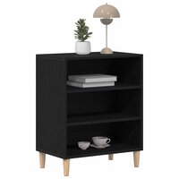 Dressoir Zwart eiken 57 x 35 x 70 cm Bewerkt hout 3