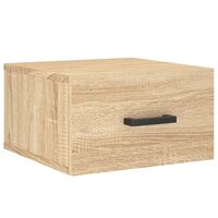 Nachtkastje wandgemonteerd 35x35x20 cm sonoma eikenkleurig 2