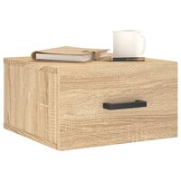 Nachtkastje wandgemonteerd 35x35x20 cm sonoma eikenkleurig 3