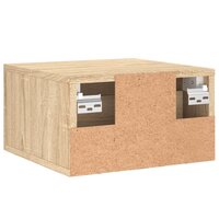 Nachtkastje wandgemonteerd 35x35x20 cm sonoma eikenkleurig 8