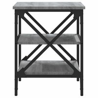 Bijzettafel 40x42x50 cm bewerkt hout grijs sonoma eikenkleurig 6