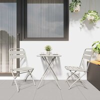 Bistroset 3 pcs Beige Staal 4