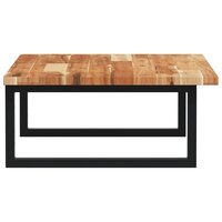 Badkamer wandschap staal en massief acaciahout 5