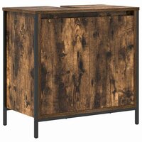 Badkamerkast 60x34,5x60 cm gerookt eikenkleurig 2