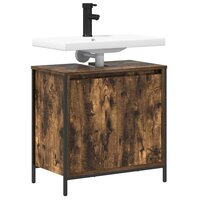 Badkamerkast 60x34,5x60 cm gerookt eikenkleurig 4