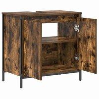 Badkamerkast 60x34,5x60 cm gerookt eikenkleurig 5