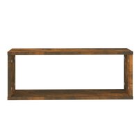 Wandschappen kubus 2 st 60x15x23 cm bewerkt hout gerookt eiken 4