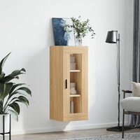 Wandkast 34,5x34x90 cm sonoma eikenkleurig 3