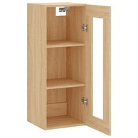 Wandkast 34,5x34x90 cm sonoma eikenkleurig 7