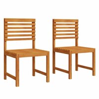 Tuinstoel 2 pcs Bruin 50 x 50 x 91cm Massief acaciahout 2