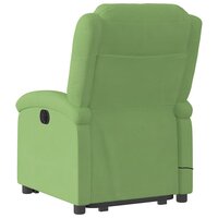 Sta-op-massagestoel verstelbaar fluweel lichtgroen 4