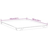 Matrasbeschermer waterdicht 120x200 cm wit 7