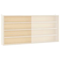 Houten vitrinekast met deuren 80x8,5x37cm 4