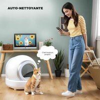 Kattenbak Wit Grijs 6