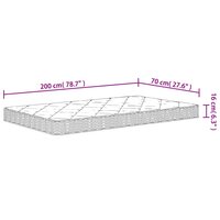 Schuimmatras middelzacht 70x200 cm 9