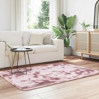 Hoogpolig vloerkleed NAVARRA 120x170 cm polyester stoffig roze 3