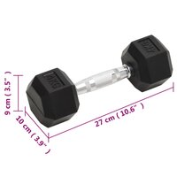 Halters 2 st 8 kg totaal gietijzer 8