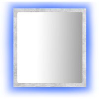 Badkamerspiegel LED 40x8,5x37 cm acryl betongrijs 3