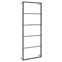 Handdoekenrek 45x10x115 cm staal zwart 2