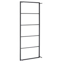 Handdoekenrek 45x10x115 cm staal zwart 4